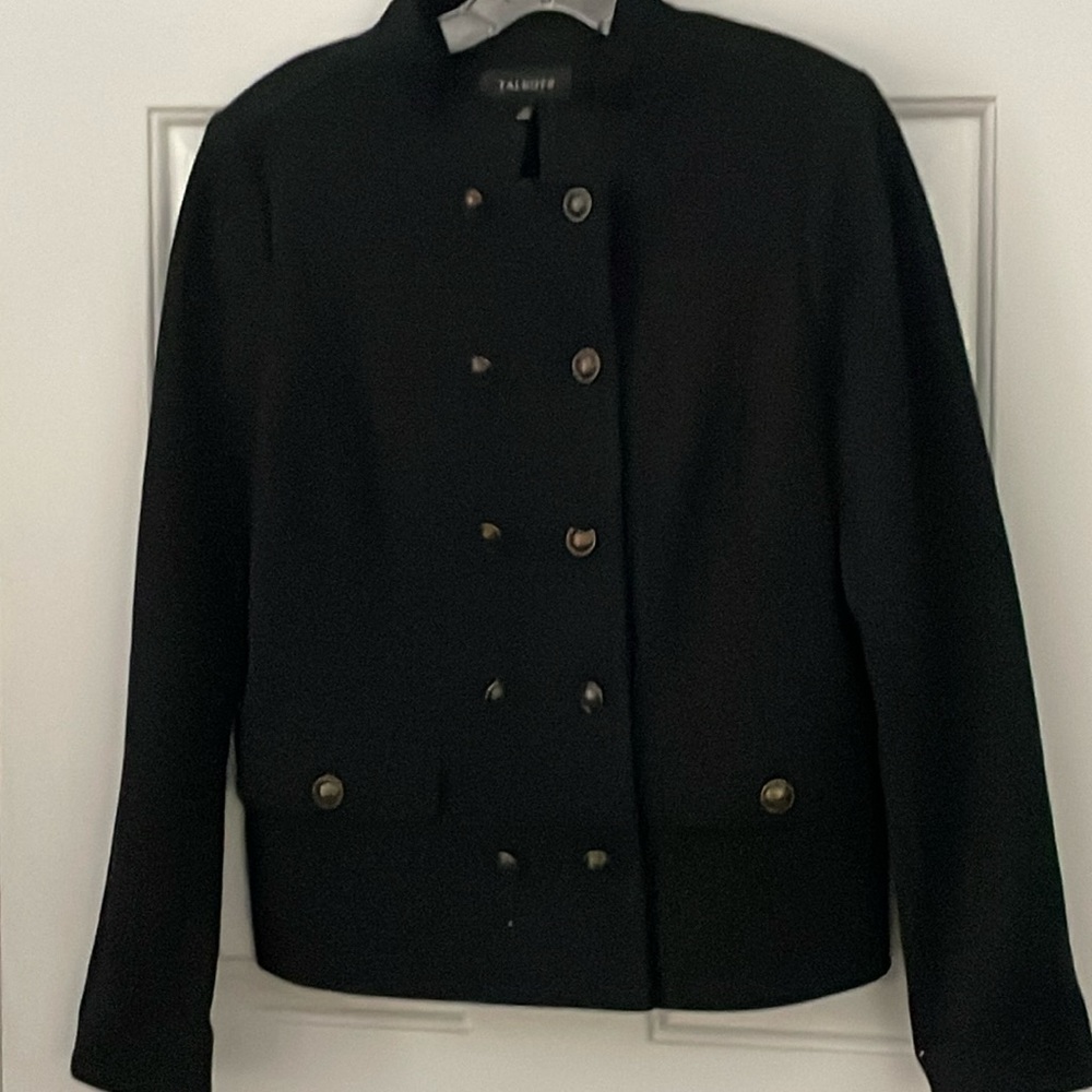 Black Peacoat Style Jacket